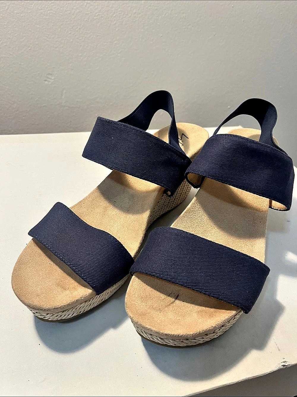 LifeStride Delta Wedge Sandals in Blue US 9M